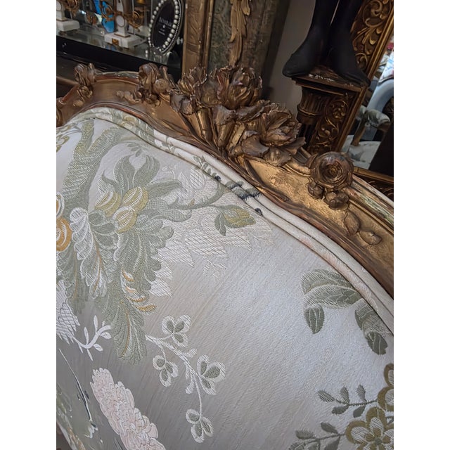 Wood Antique Louis XV Style Giltwood Armchairs For Sale - Image 7 of 16