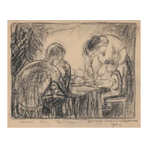 1950 Lawrence Nelson Wilbur Our Daily Bread Drawing