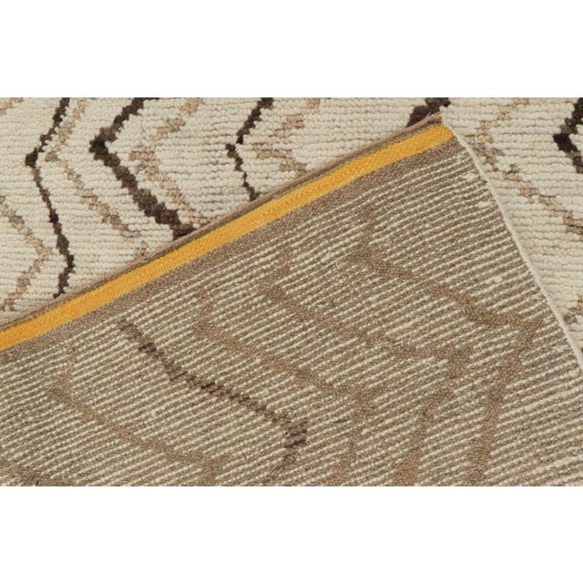 Textile Rug & Kilim’s Moroccan Style Rug in Beige-Brown and Gold - 13'x19' For Sale - Image 7 of 7