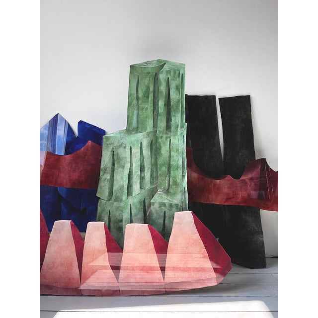 Velvet Realities Yellow Wall Sculpture by Sven Jansse For Sale - Image 10 of 14