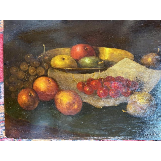 Still Life Composition, 1800s, Oil Painting on Board, Framed For Sale - Image 3 of 5