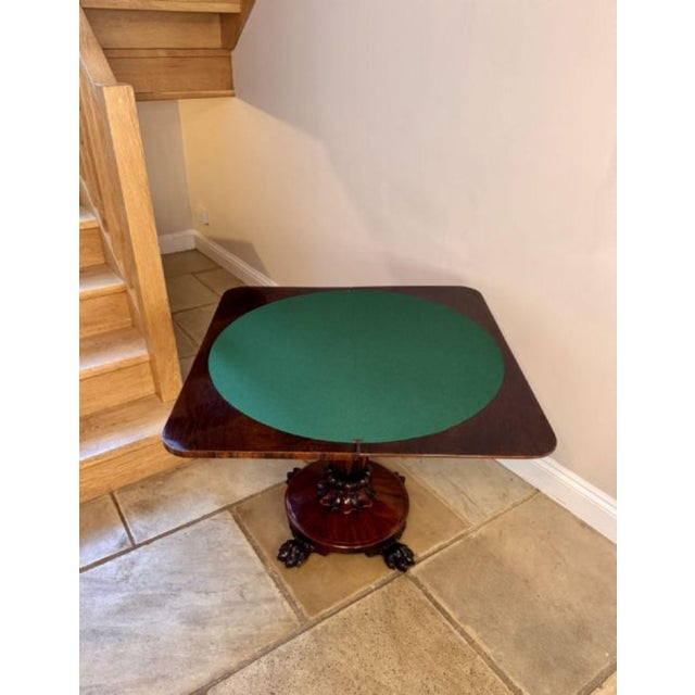 Antique William IV Rosewood Card Tables, 1830, Set of 2 For Sale - Image 6 of 7