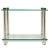 Metal Mason-Art Modern Two-Tier Chrome and Glass Side Table For Sale - Image 7 of 7