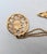 Metal Vintage 1980s Signed Monet Goldtone Pink Cabochon Chatelaine Brooch For Sale - Image 7 of 9