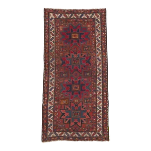 Mid 19th Century Antique Caucasian Kazak Rug 04'04 X 08'07