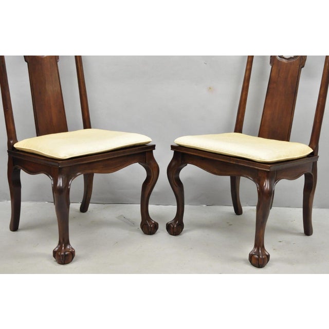 Vintage Drexel Heritage Oriental Ming Treasures Mahogany Dining Chair - Set of 4 For Sale In Philadelphia - Image 6 of 16