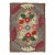 Antique American Hooked Floral Rug With Multi Colors Light Brown, Green, Yellow For Sale