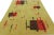 1960s Vintage Zeki Müren Rug in Chartreuse With Red and Black Patterns | Rug & Kilim For Sale - Image 5 of 7