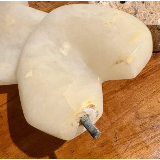 1990s Abstract Alabaster Torso Sculpture by Frank Lauren, 14" H X 10" W For Sale - Image 5 of 8