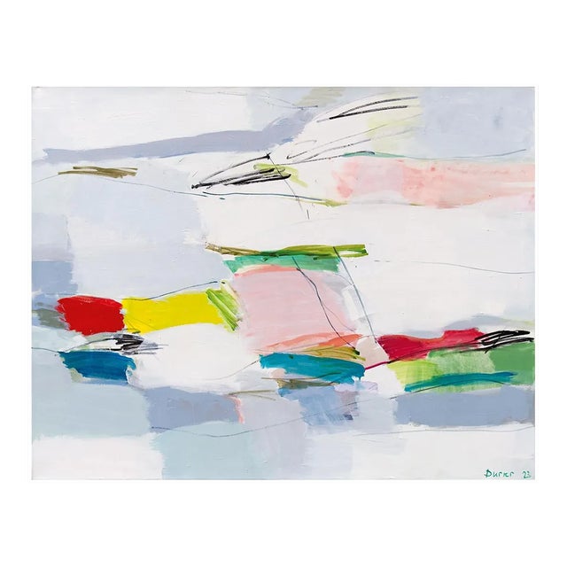 Contemporary Abstract Acrylic on Canvas Painting “Zwischen Himmel Und Erde” by Andreas Durrer For Sale