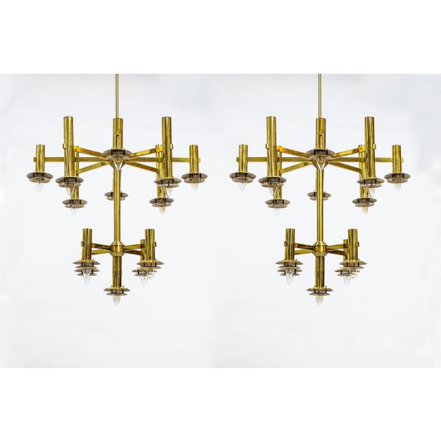 1970s Chandelier by Holger Johansson for Westal, 1970s For Sale - Image 5 of 14