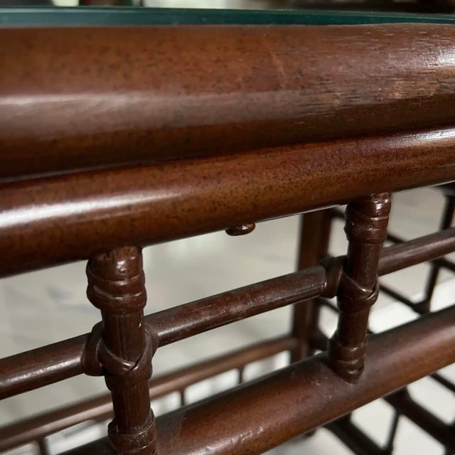 Brown Jordan 1970s Faux Bamboo Console Table, Attributed to Brown Jordan For Sale - Image 4 of 8