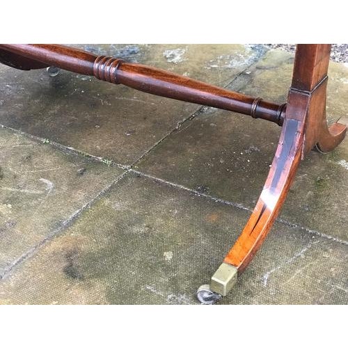Regency Sofa Table in Cuban Mahogany with Inlay For Sale - Image 13 of 14