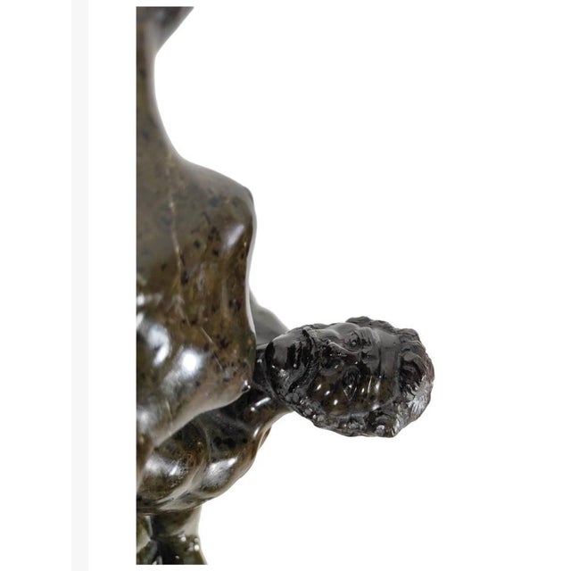 Stone Abduction of Sabine, 19th Century, Serpentine Sculpture For Sale - Image 7 of 14