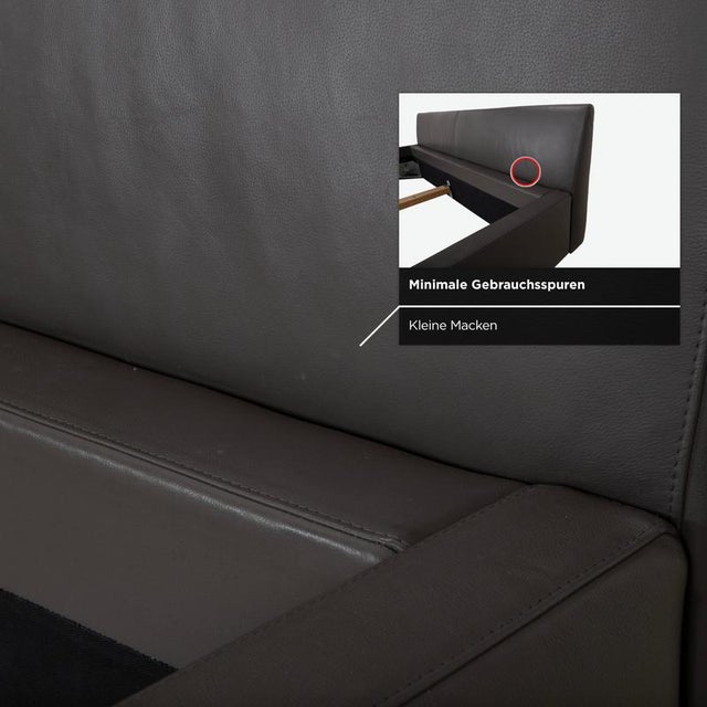 Leather Bed in Grey from Machalke For Sale - Image 10 of 17