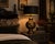 Grand Vintage Brass & Bronze Urn Table Lamp With Black & Gold Drum Shade For Sale - Image 4 of 4