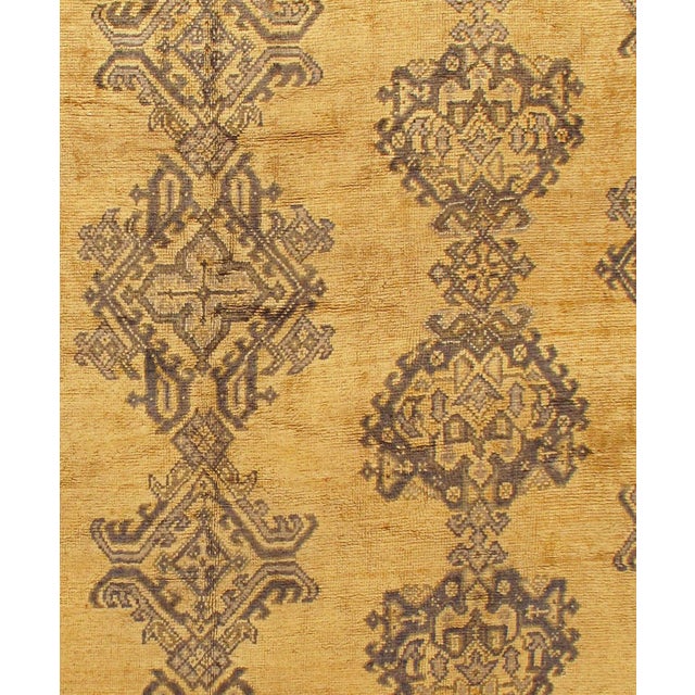 Turkish Antique Brown Turkish Oushak Area Rug , 9ft 4in X 11ft For Sale - Image 3 of 8
