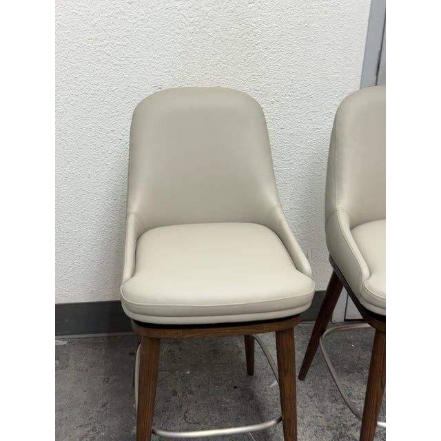 2020s Interlude Home Harper Swivel Counter Stools, Pair For Sale - Image 5 of 12