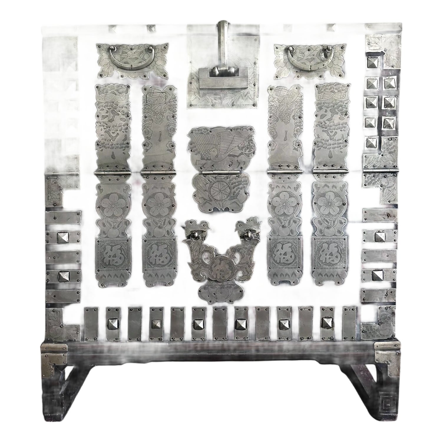 19th Century Korean Bandaji Chest Pyongyang Joseon Dynasty | Chairish