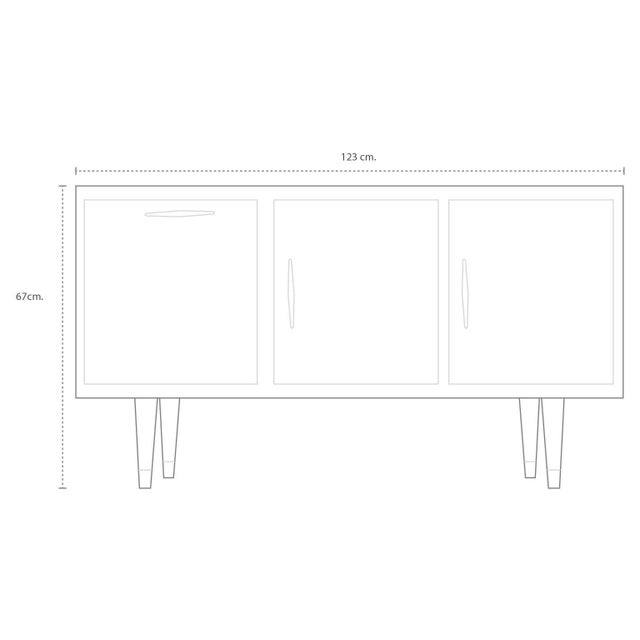 1950s Petite Credenza Attributed to Edmond Spence For Sale - Image 4 of 17