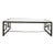 Holly Hunt Modern Bronze H Coffee Table For Sale