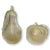 Mid-Century Modern Midcentury Murano Glass Gold Flake Pear & Apple Bookends For Sale - Image 3 of 6
