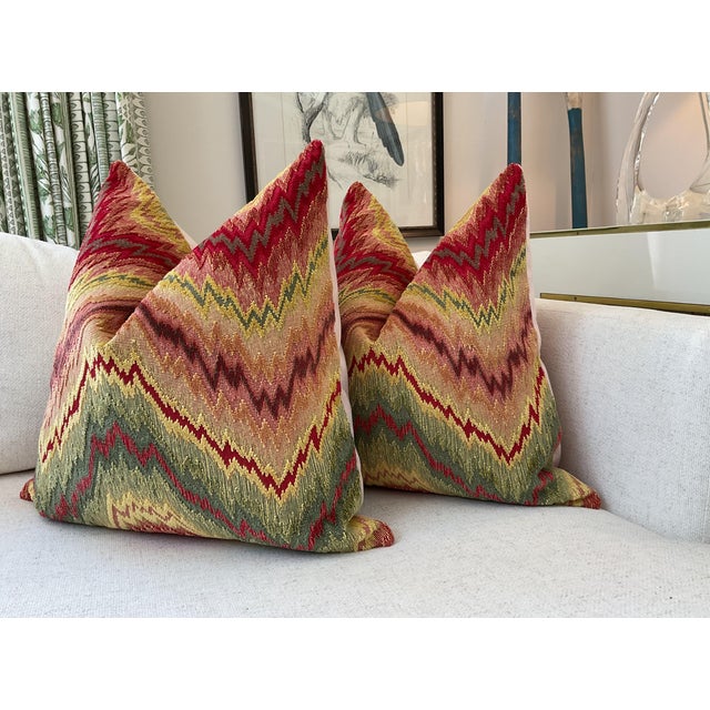 Baroque Designer Holiday Pillow Bundle in Pierre Frey “Budapest” and Cowtan & Tout "Ocelot" - Set of 4 For Sale - Image 3 of 7