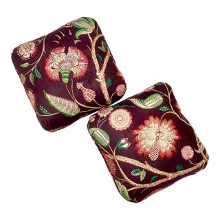 Colefax and Fowler “Penryn” Custom Pillows, a Pair For Sale