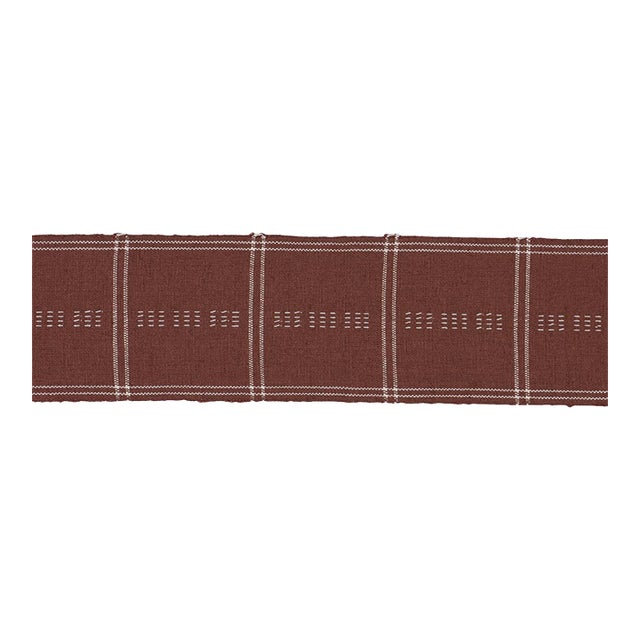 Schumacher Ayan Tape Trim In Terracotta For Sale