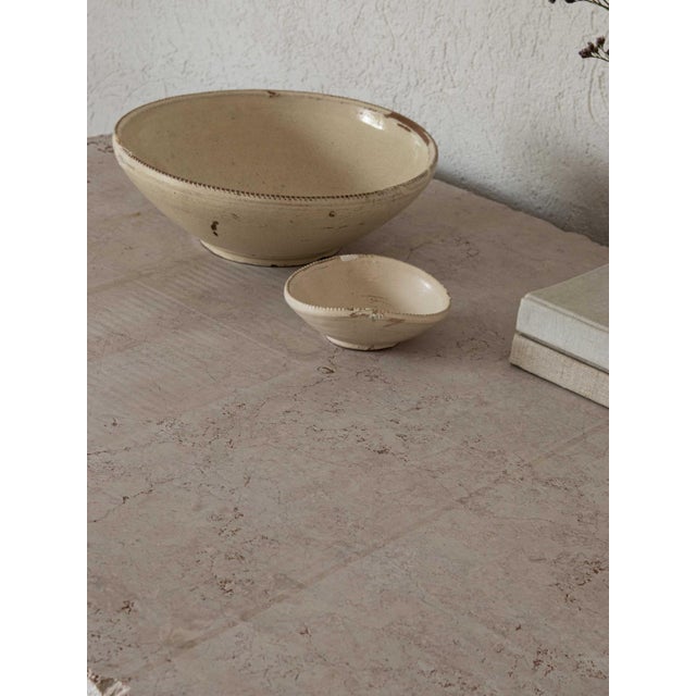 Dark oak kitchen counter with two large front drawers and 3 cm Apricena stone top. Puglia, Italy, 19th century.
