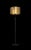 Scandinavian Svep Floor Lamp in Black Raw Brass from Konsthandverk For Sale - Image 6 of 7