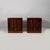Italian modern wood bedside tables, 1970s Pair of Norman bedside tables with a rectangular base in dark wood. The front...