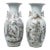Pair of 19th Century Chinese Porcelain Baluster Vases With Figural Decoration and Calligraphy For Sale