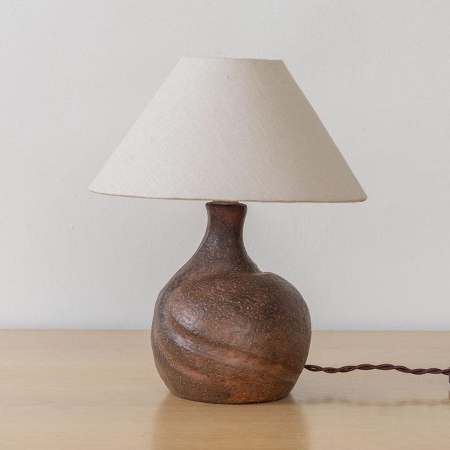 1960s 1960s French Artisan Terrcotta Lamp For Sale - Image 5 of 11