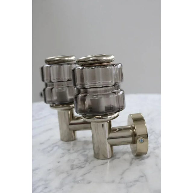 Metal Wall Lights by Hans Agne Jakobsen, Denmark, 1970s, Set of 2 For Sale - Image 7 of 7