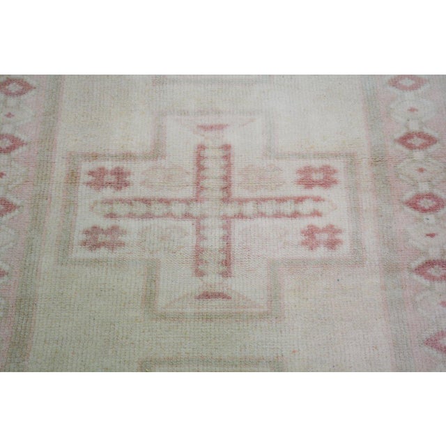 1970s Vintage Turkish Anatolian Knotted Wool Rug, 2'6''x12'9'' For Sale - Image 5 of 5