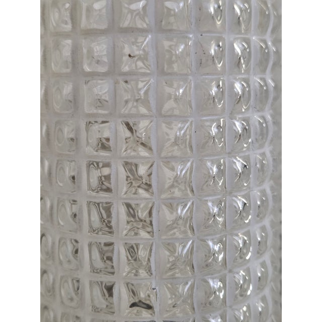 Vintage Enameled Glass, Brass and Nickel Two Light Wall Sconce For Sale - Image 10 of 11