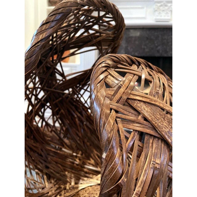 Contemporary Japanese Bamboo Art Sculpture Yamaguchi Ryuun For Sale - Image 11 of 13
