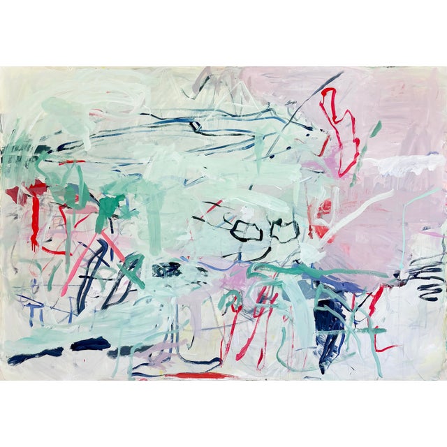 2020s Contemporary Abstract Acrylic and Oil on Canvas "Cobra" by Macha Poynder For Sale - Image 5 of 5