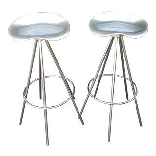Set of 2 Metal Jamaica Bar Stools by Pepe Cortes for Amat For Sale