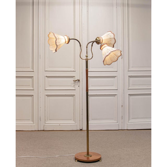 Swedish Model 139 3-Light Floor Lamp from Eskilstuna Elektrofabriks AB, 1940s For Sale - Image 13 of 13