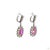 2.04 Carat Old European Cut Diamond Ruby Gold Earrings, A Pair For Sale - Image 9 of 9