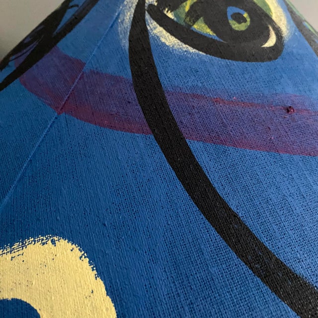 Peter Keil Original Painted Lampshade 1970s For Sale - Image 11 of 14