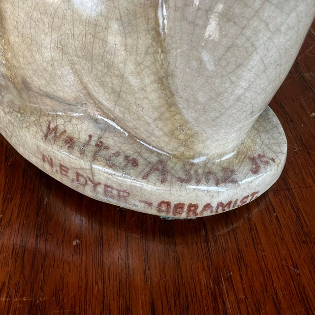 Cream Walter a Sinz n.e. Dyer Ceramic Figure Art Deco Woman For Sale - Image 8 of 9