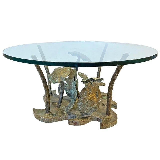 Metal Silas Seandel Woodland Series Brutalist Coffee Table For Sale - Image 7 of 8