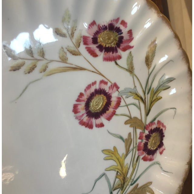 19th Century English Hand Painted Compotes - a Pair For Sale - Image 14 of 14