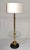 American 1970s Laurel Lamp Company Round Glass Side Table Floor Lamp Shade American, Unsigned For Sale - Image 3 of 12