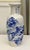 Blue and white baluster form porcelain vase with Zhongfeng mark on base, c. 1960s. Beautiful vase with a sweeping...