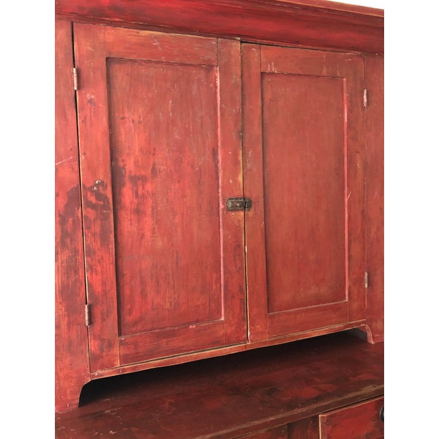 Early 1900's Red Stain Cabinet/Storage For Sale - Image 4 of 12