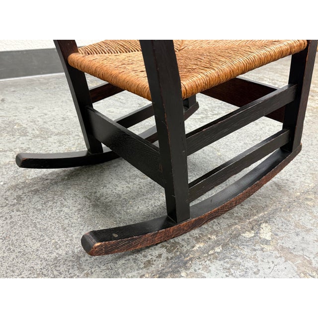 Gustav Stickley Model No. 305 Sewing Rocker, Antique For Sale - Image 11 of 12